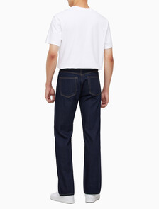 Buy 남성 스트레이트핏 린스 데님 in color CK RAW SELVEDGE