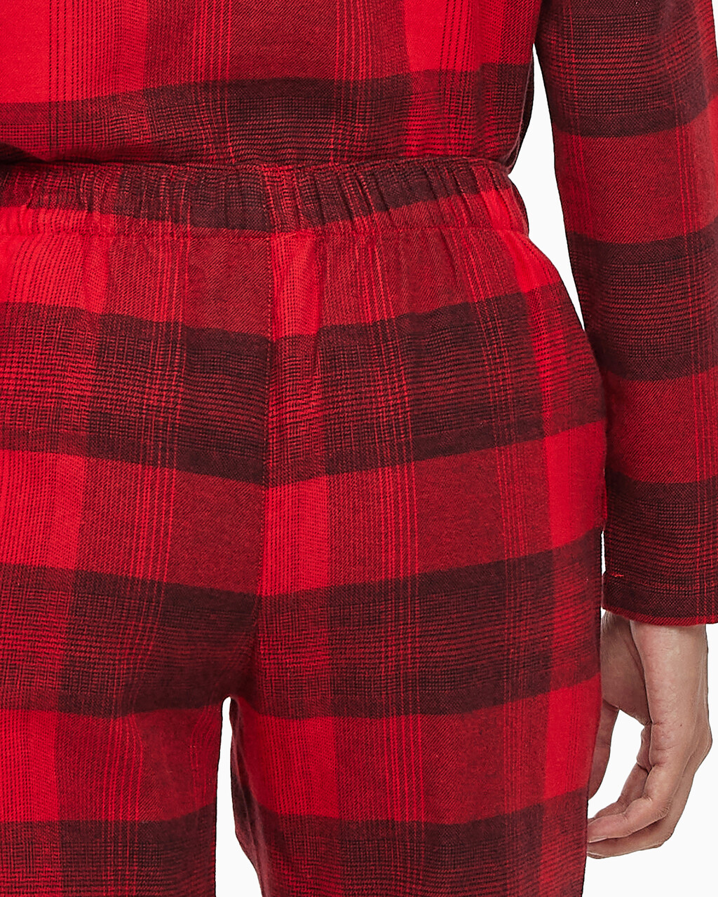 Buy 여성 플란넬 파자마 팬츠 in color RED BLACK FLANNEL