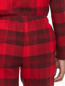 Buy 여성 플란넬 파자마 팬츠 in color RED BLACK FLANNEL