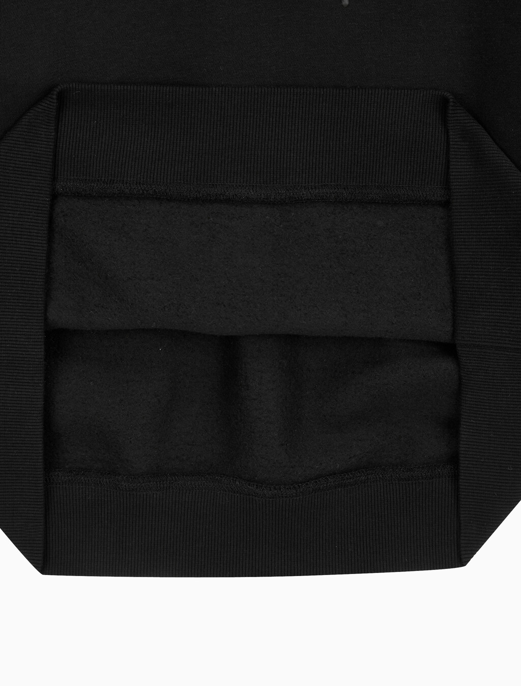 Buy 남녀공용 커브드로고 후디 in color CK BLACK