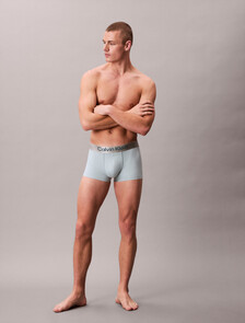 Buy 남성 브러시드 마이크로파이버 스트레치 로우 라이즈 트렁크 in color Light Blue