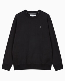 Buy 남성 레귤러핏 CK 뱃지 로고 기모 스웨트셔츠 in color CK BLACK