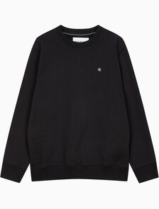 Buy 남성 레귤러핏 CK 뱃지 로고 기모 스웨트셔츠 in color CK BLACK