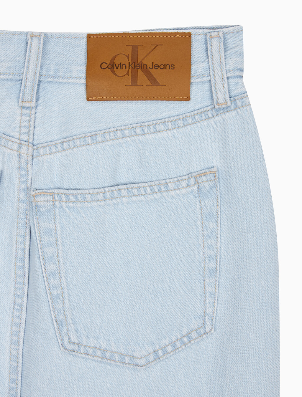 Buy 여성 블리치드 인디고 데님 맥시 스커트 in color LIGHT BLUE