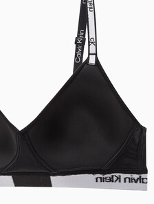 Buy 여성 1996 코튼 AF 라이틀리 라인드 브라렛 in color BLACK