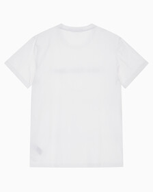 Buy 남성 레귤러핏 인스티튜셔널 로고 스트레치 반팔 티셔츠 in color BRIGHT WHITE