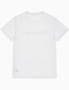 Buy 남성 레귤러핏 인스티튜셔널 로고 스트레치 반팔 티셔츠  in color BRIGHT WHITE
