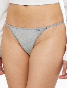 Buy 여성 애슬레틱 T팬티 3PK in color BLACK GREY HEATHER WHITE