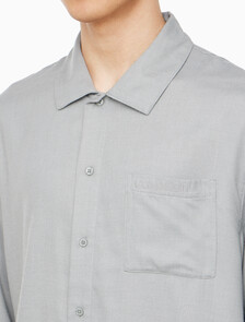 Buy 남성 울트라 소프트 플란넬 롱 슬리브 버튼 다운 in color GREY HEATHER