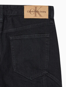 Buy 남성 90'S 스트레이트핏 워크웨어 블랙 데님 in color WASHED BLACK LOGO LACE