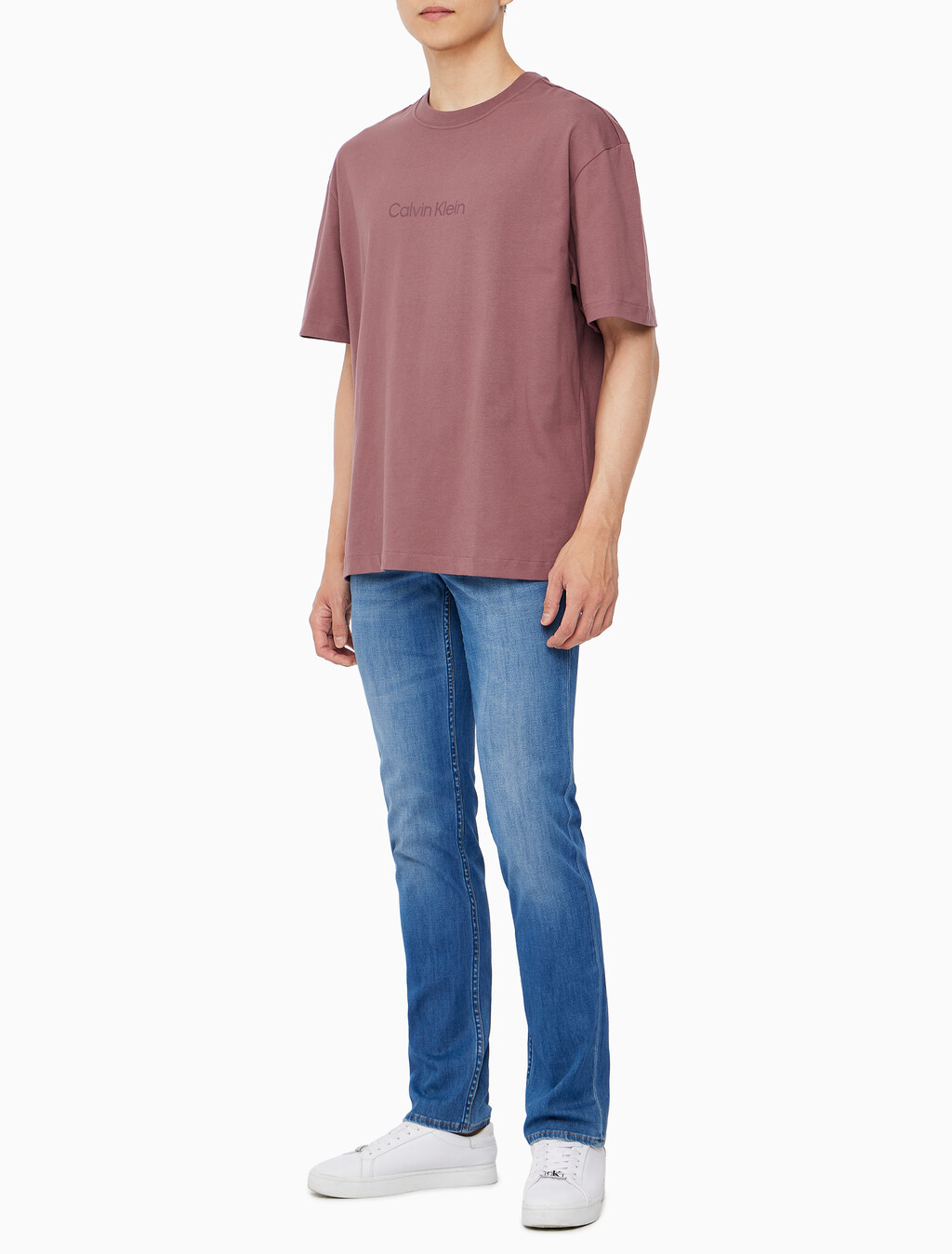 Buy 남성 릴렉스핏 헤비 코튼 크루넥 반팔 티셔츠&nbsp; in color CAPRI ROSE