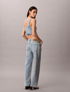 Buy 여성 데님 트러커 탱크 in color Light Grey