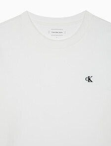 Buy 남성 헤비 코튼 아카이브 로고 긴팔 티셔츠 in color BRIGHT WHITE
