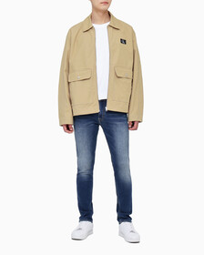 Buy 남성 박시핏 워크웨어 크롭 재킷 in color TRAVERTINE