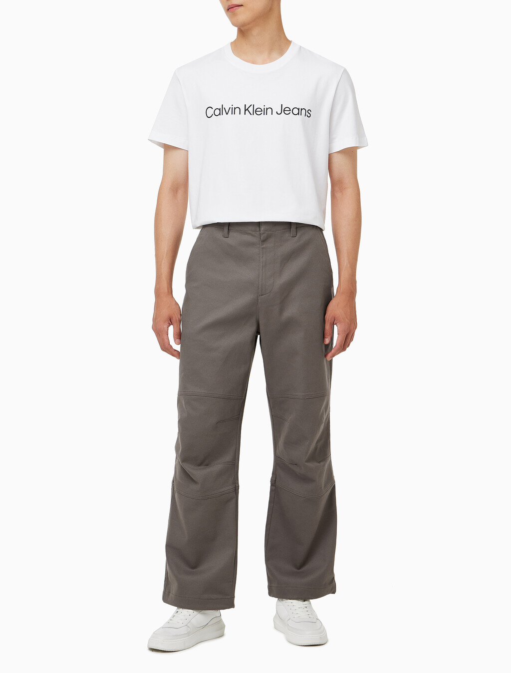 Buy 남성 카고 치노 팬츠 in color BROWN