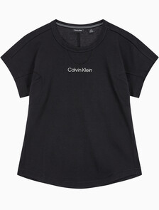 Buy 여성 슬림핏 숏 슬리브 티셔츠 in color BLACK
