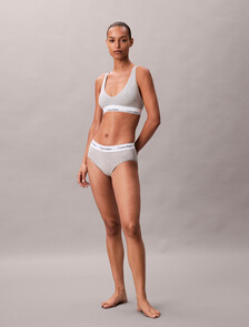 Buy 여성 아이콘 코튼 모달 AF 힙스터 in color GREY HEATHER