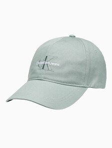 Buy 남녀공용 CKJ 모노그램 엠브로이더리 볼캡 in color KHAKI GREY