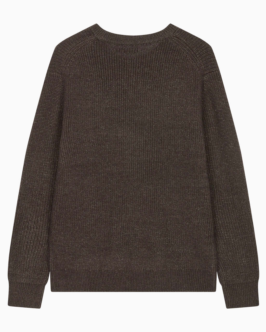 Buy 남성 긴팔 울 블렌드 로고 스웨터 in color DARK GREY
