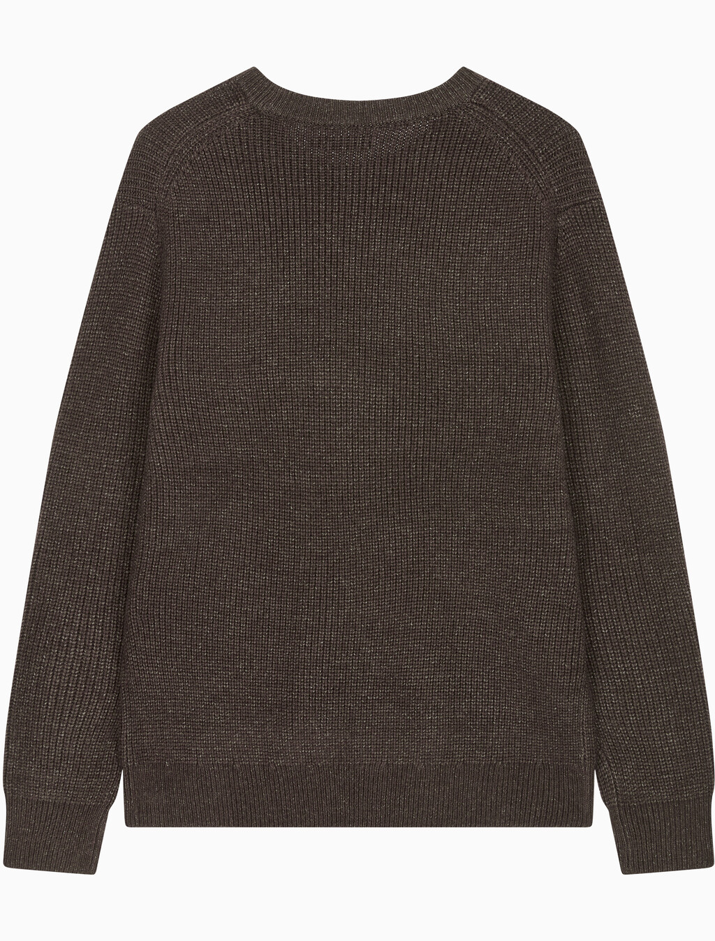 Buy 남성 긴팔 울 블렌드 로고 스웨터 in color DARK GREY