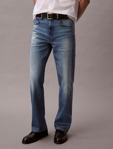 Buy 90S 스트레이트핏 진 in color Mid blue