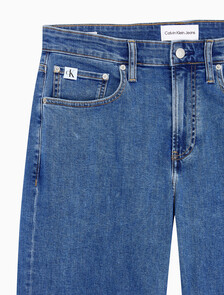 Buy 남성 90's 스트레이트핏 미드블루 에코 쿨 데님 in color MID BLUE BACK EMBRO