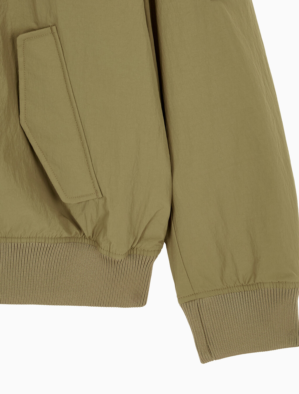 Buy 남성 릴렉스핏 패디드 기능성 봄버 자켓 in color OLIVE