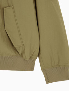 Buy 남성 릴렉스핏 패디드 기능성 봄버 자켓 in color OLIVE