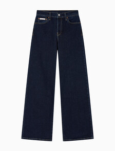 Buy 여성 와이드 린스 원시 데님 in color RINSE BLUE