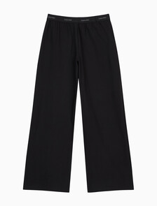 Buy 여성 웨이스트 밴드 로고 트라우저 in color BLACK