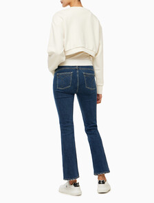 Buy 여성 2 IN 1 크루 풀오버 in color WHITE