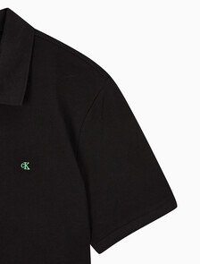 Buy 남성 레귤러핏 피케 반팔 클래식 폴로 티셔츠 in color BLACK