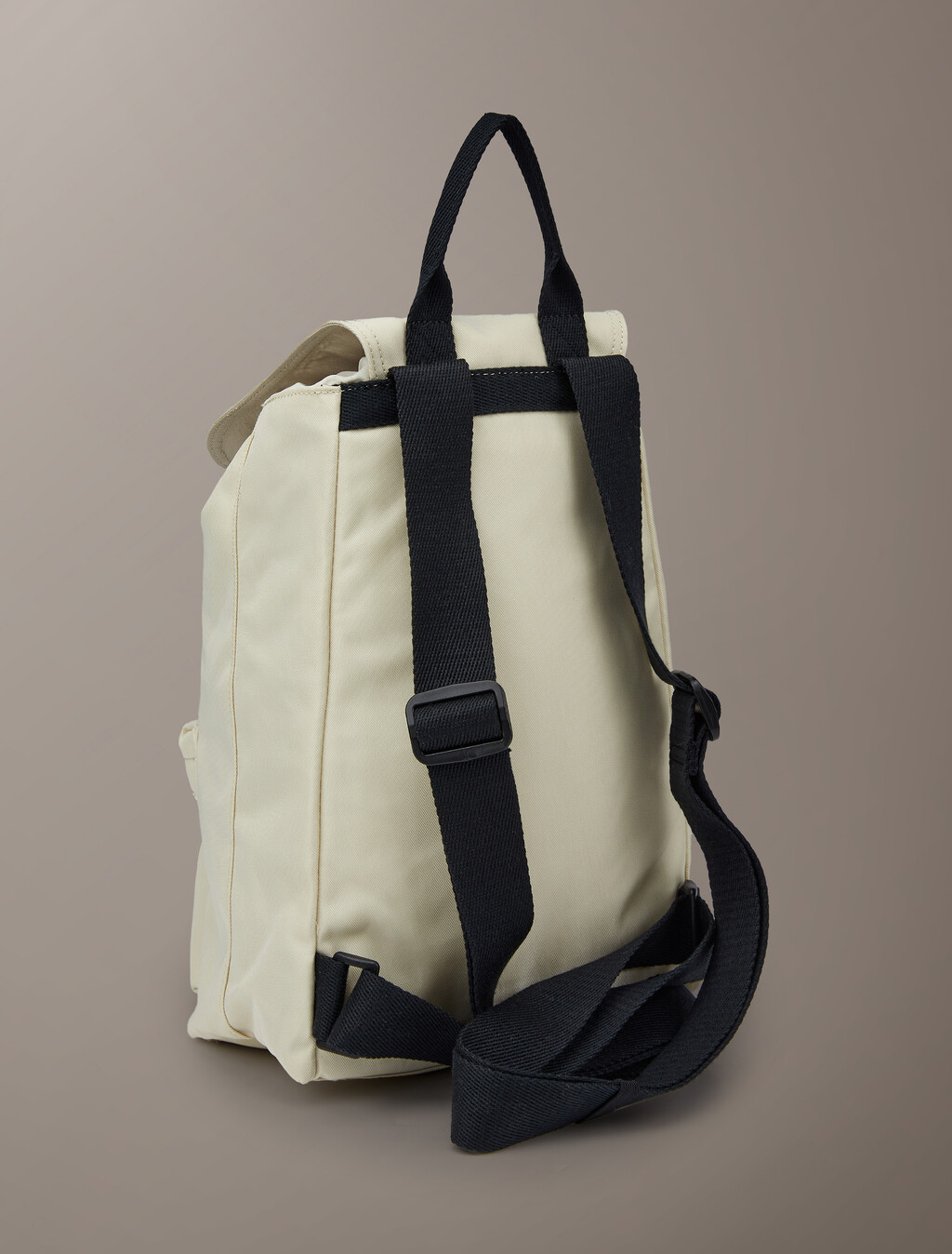 Buy 여성 볼드 로고 나일론 미니 플랩 백팩 in color BONE WHITE