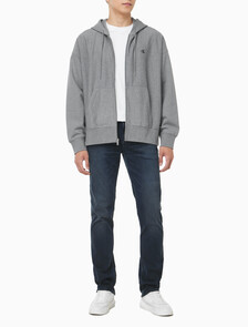 Buy 남성 프리미엄 테리 아카이브 후드 집업 in color MEDIUM GREY HEATHER