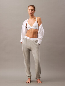 Buy 여성 아이콘 코튼 테리 조거 팬츠 in color GREY HEATHER