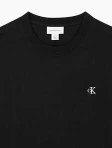 Buy 남성 이지핏 아카이브 로고 반팔 티셔츠 in color BLACK