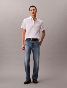 Buy 90S 스트레이트핏 진 in color Mid blue