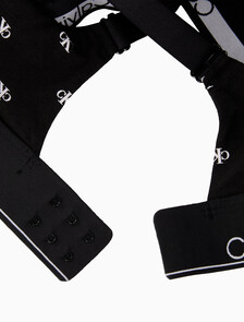 Buy 여성 아이콘 코튼 모달 리프트 브라렛 in color DIAMOND LOGO PRINT_BLACK