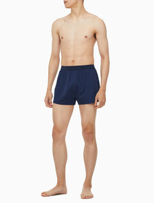 Buy 남성 CK 블랙 슬립 니트 박서 in color BLUE SHADOW