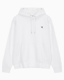 Buy 남성 롱슬리브 아카이브 플리스 후디 in color BRILLIANT WHITE