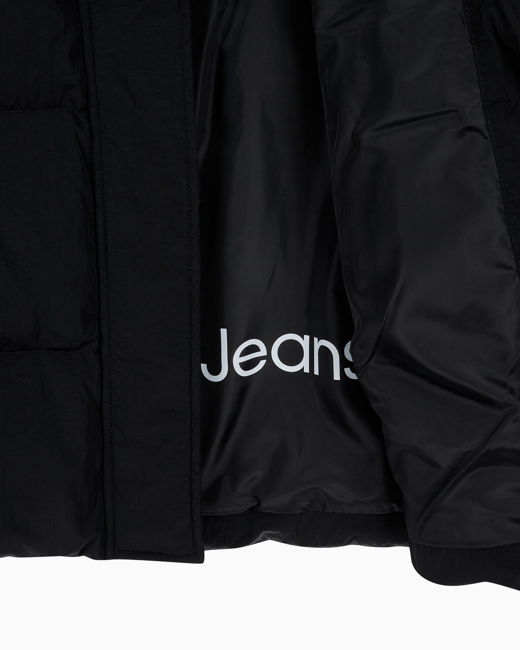 Buy 여성 벨트 롱 푸퍼 in color CK BLACK