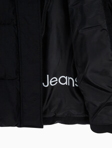 Buy 여성 벨트 롱 푸퍼 in color CK BLACK