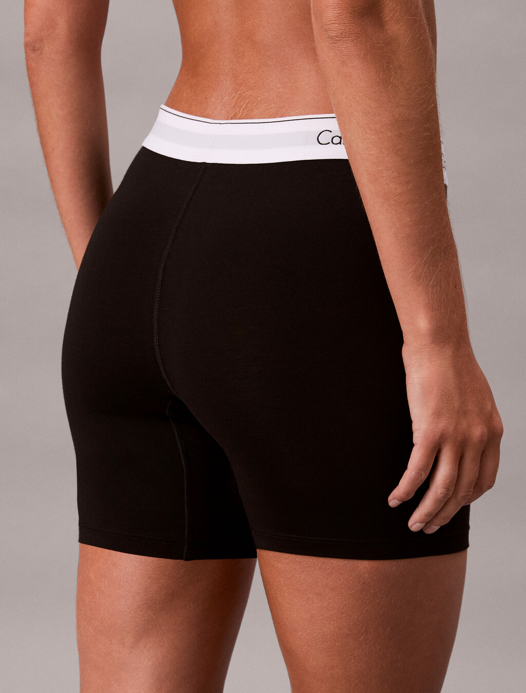 Buy 여성 아이콘 코튼 모달 박서 브리프 in color BLACK