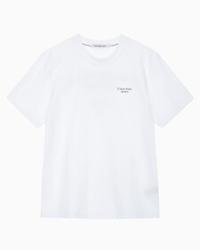 Buy 남성 1978 백 커브드 로고 반팔 티셔츠 in color BRIGHT WHITE