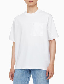 Buy 남성 릴렉스핏 기능성 포켓 반팔 티셔츠 in color BRIGHT WHITE