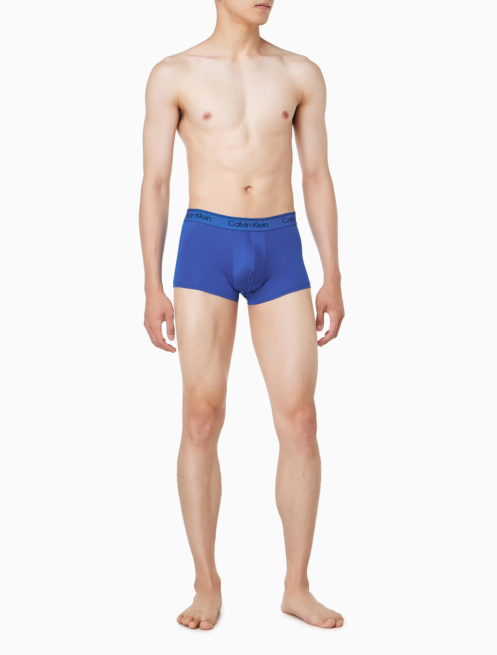 Buy 남성 마이크로 스트레치 3팩 로우 라이즈 트렁크 in color Navy/ Blue / Light Blue