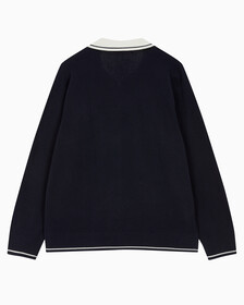 Buy 남성 오버사이즈 럭비카라 스웨터 in color NIGHT SKY