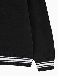 Buy 남성 바시티 스웨터 in color CK BLACK