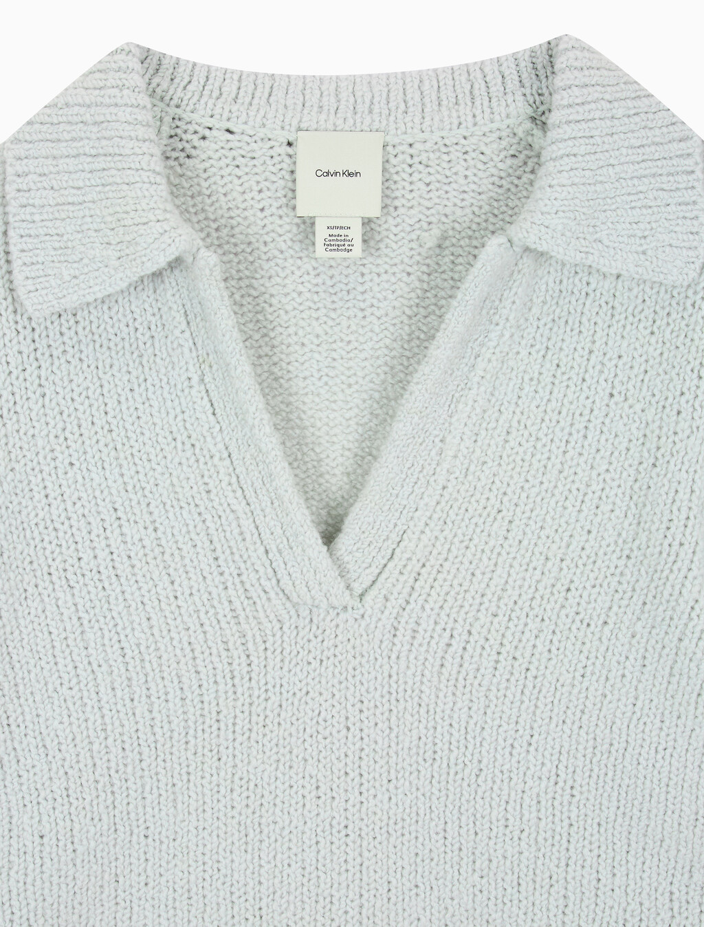 Buy 여성 L/S 부클레 폴로 in color light blue