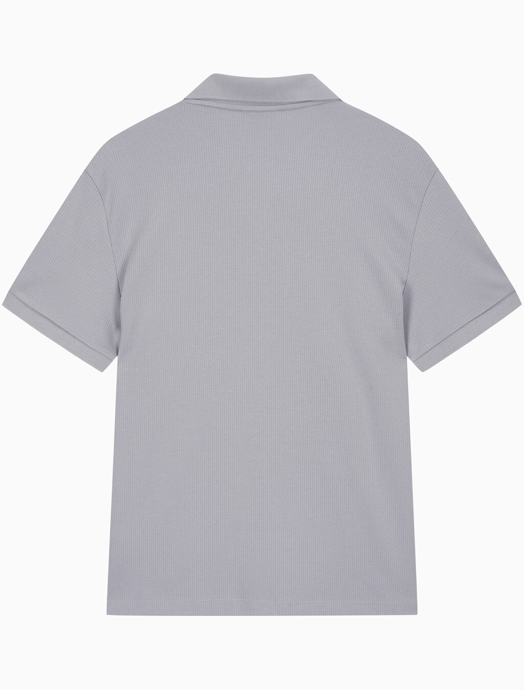 Buy 남성 드롭 니들 오픈 카라 폴로 반팔 티셔츠 in color LILAC GRAY